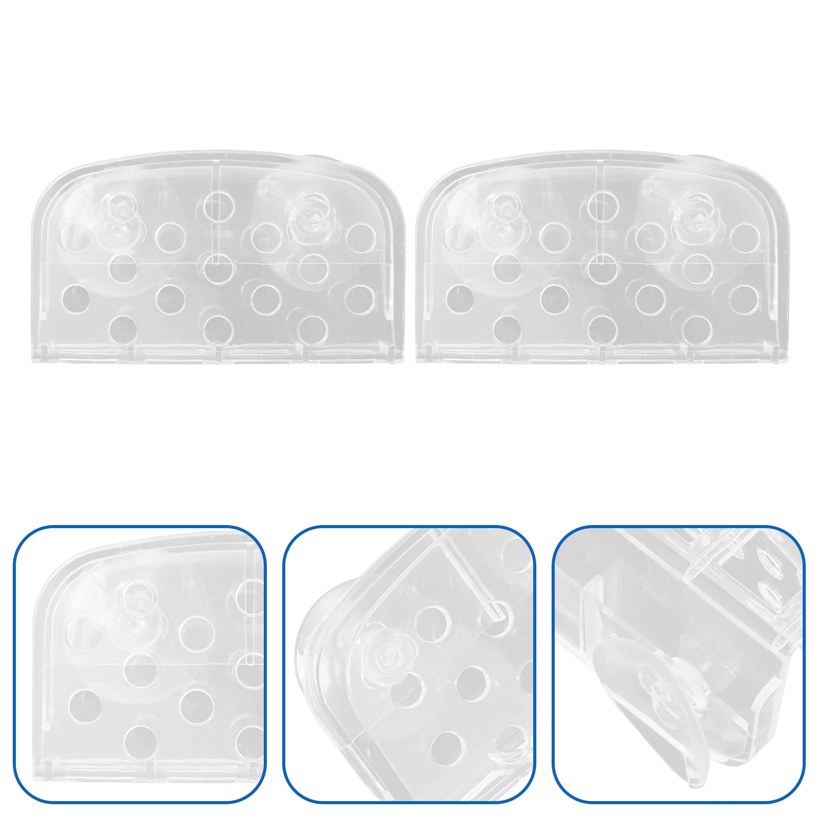 

4pcs Sink Suction Sponge Holder Kitchen Sponge Storage Rack Plastic Easy Installation Stylish Design Bar Soap Scrubbers