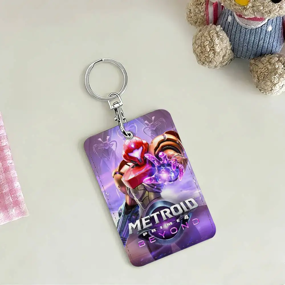 لعبة M-Metroid P-Prime-S 4 حامل بطاقة المفاتيح حلقة رئيسية قفل الباب الوصول واقية للهدايا الأمنية