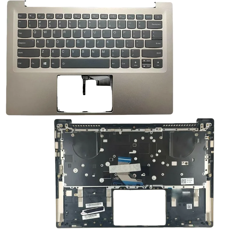 

New Palmrest Upper Case with Backlit Keyboard Gold For Lenovo ideapad 720S-14IKB