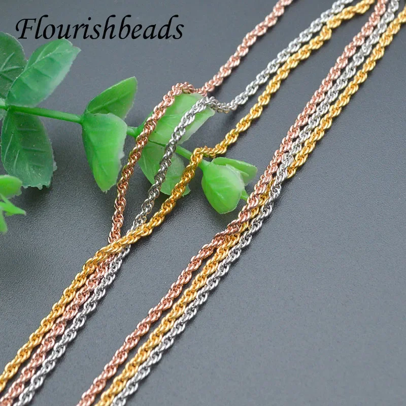 30pcs/lot Anti Fading 45cm Length Twist Necklace Chain For Pendant Jewelry view 3
