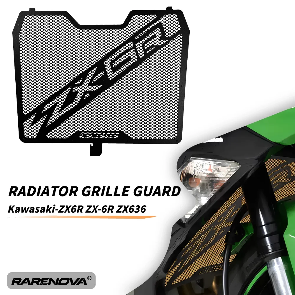 

Moto Radiator Guard Cover For Kawasaki ZX-6R ZX636 ZX6R Motorcycle Radiator Grille Protective Cover ZX6R Radiator Protective Net