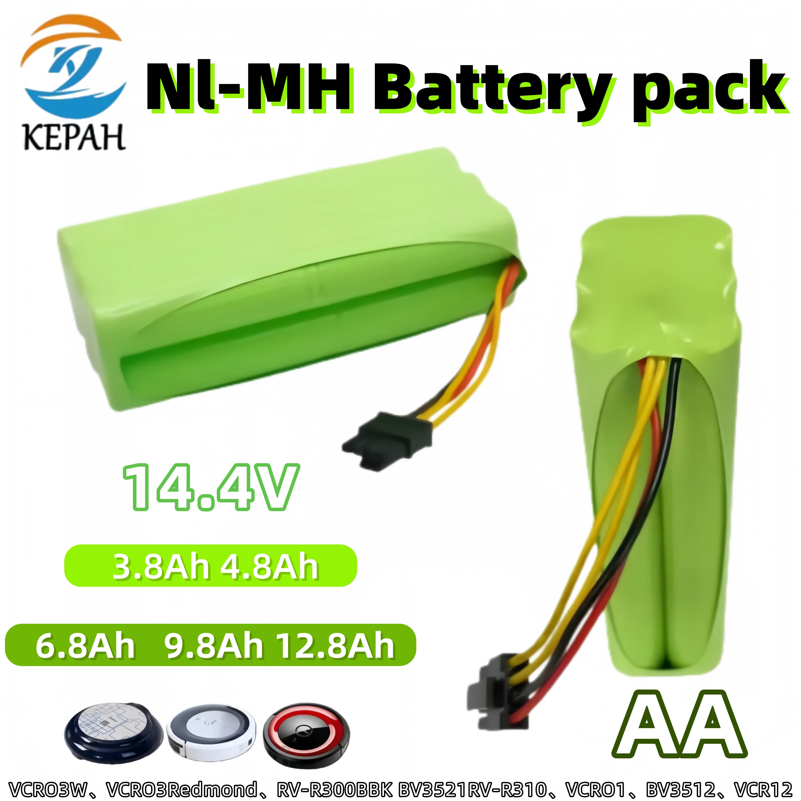 AA 12800mAh 14.4V Universal Li-ion Battery Pack｜Cross-Model Compatibility, Plug-and-Play Installation