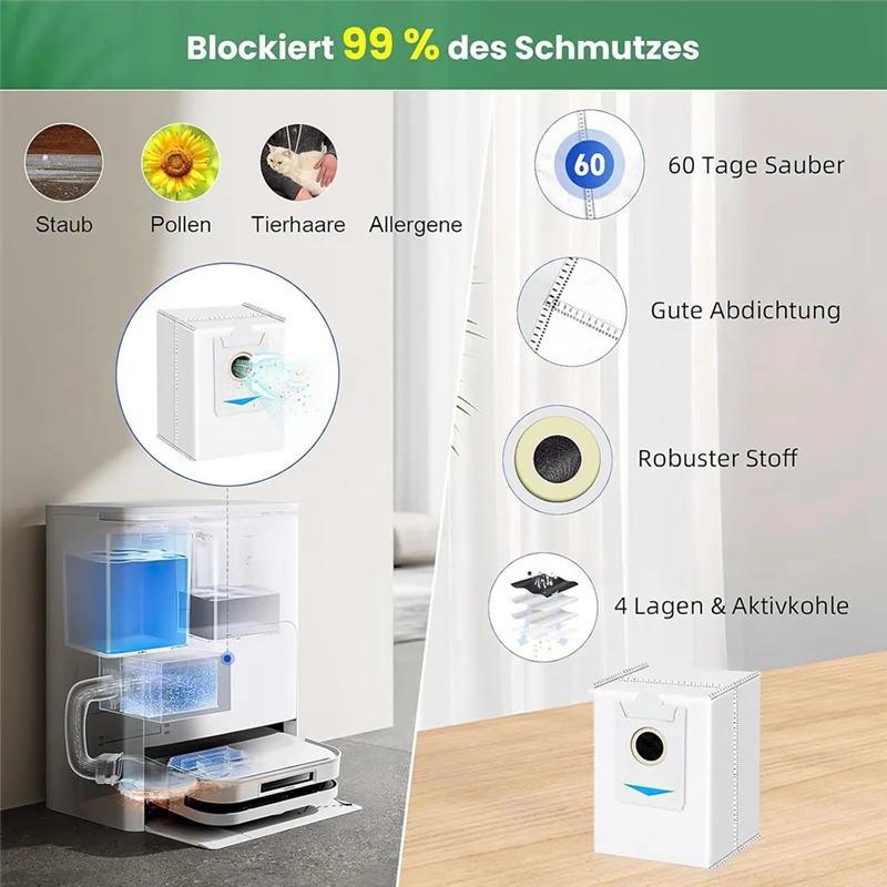 A84G-For Ecovacs Deebot X5 أومني جهاز آلي لتنظيف الأتربة فرشاة جانبية رئيسية فلتر Hepa ممسحة القماش أكياس الغبار استبدال قطع الغيار