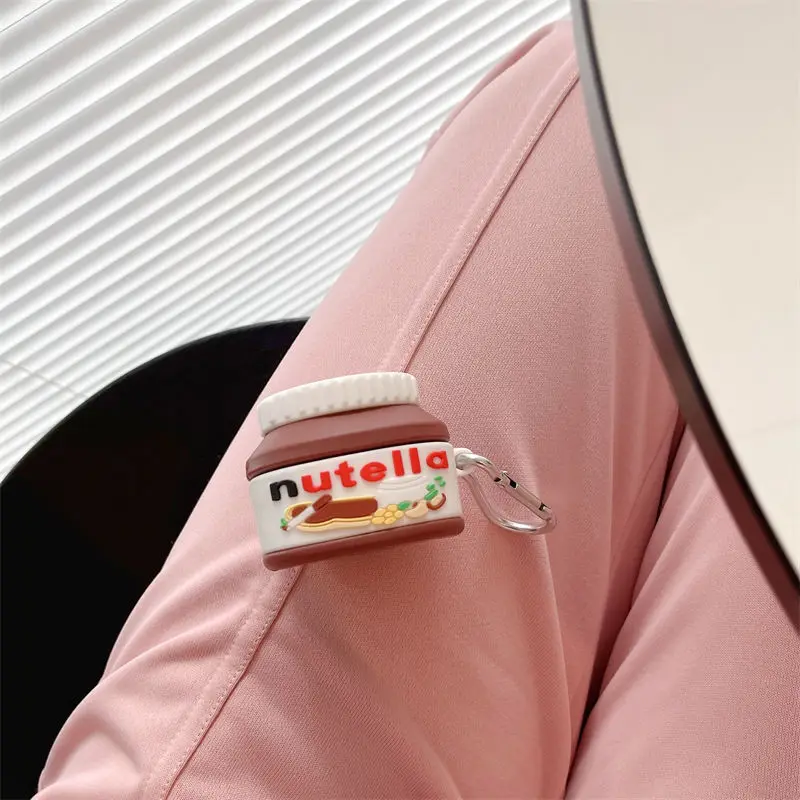 Botella de salsa de Chocolate 3D, Funda protectora de silicona para auriculares Bluetoothe para Samsung Galaxy Buds FE Live, Funda para hombres y niñas