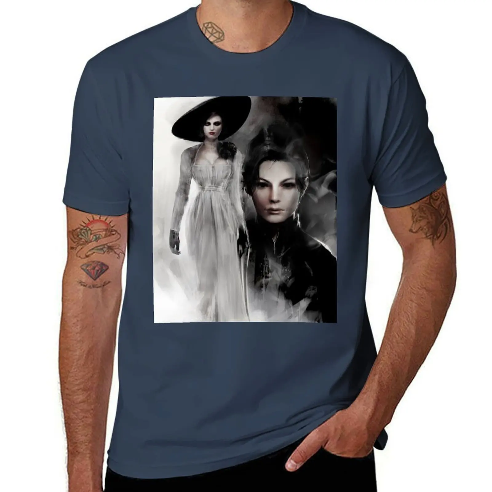 

Lady Dimitrescu and Donna Beneviento T-Shirt Plus Size Lightweight Top