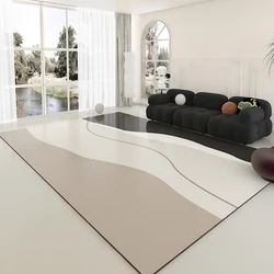 PVC Leather Scrubable Carpets Large Area Balcony Waterproof Rug Living Room Decoration Rugs Kitchen Anti-Oil Anti-slip Carpet