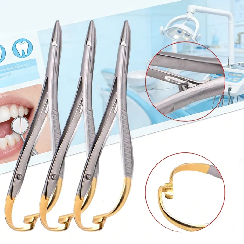 

Набор из 3-х держателей для игл Матье с фиксатором, из немецкой нержавеющей стали 420, ортодонтический пинцет, стоматологический инструмент