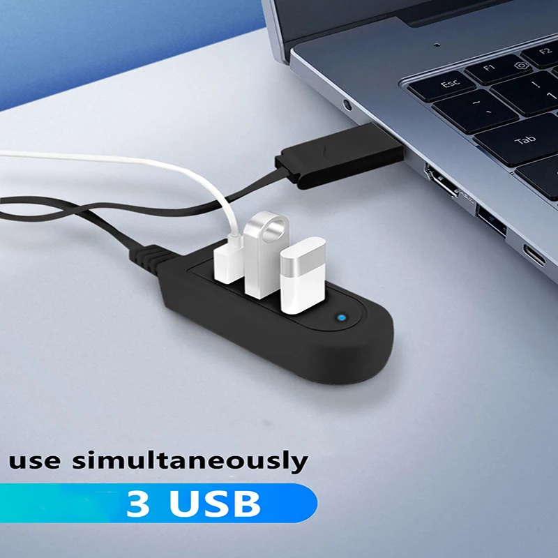 Mini 3-Port USB HUB USB Spliter Hub Adapter High Speed Hub USB 2,0 Splitter Konverter Alle In Einem für PC Computer Zubehör