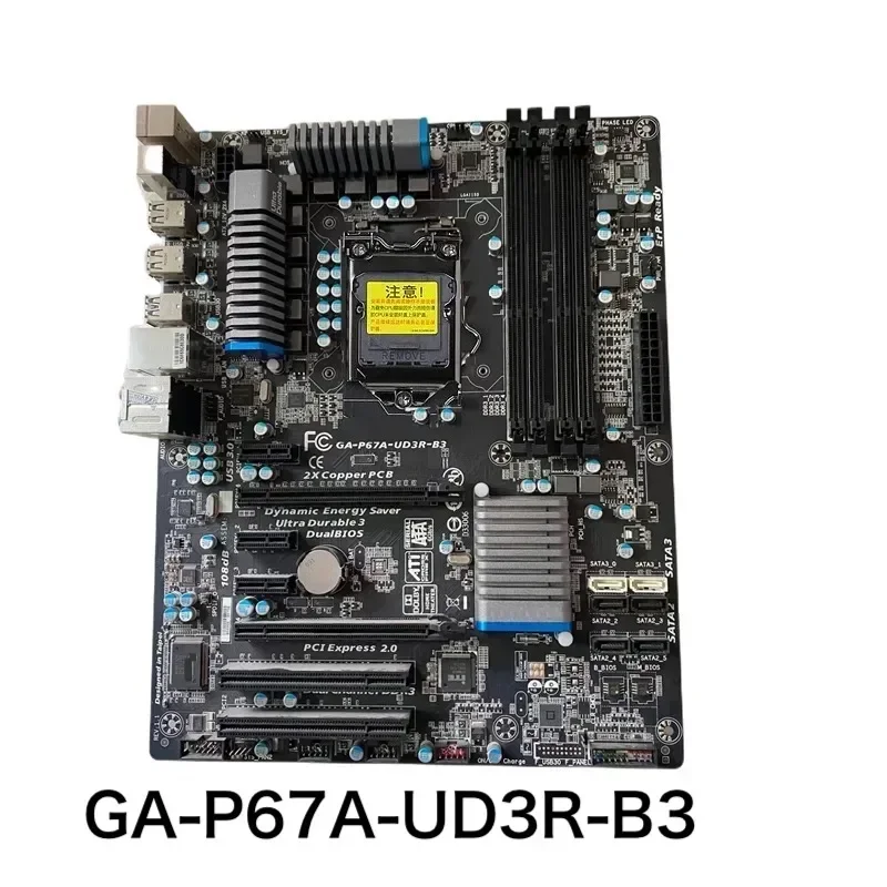 

For Gigabyte GA-P67A-UD3R-B3 Motherboard P67A UD3R LGA 1155 DDR3 ATX Mainboard 100% Tested OK Fully Work Free Shipping