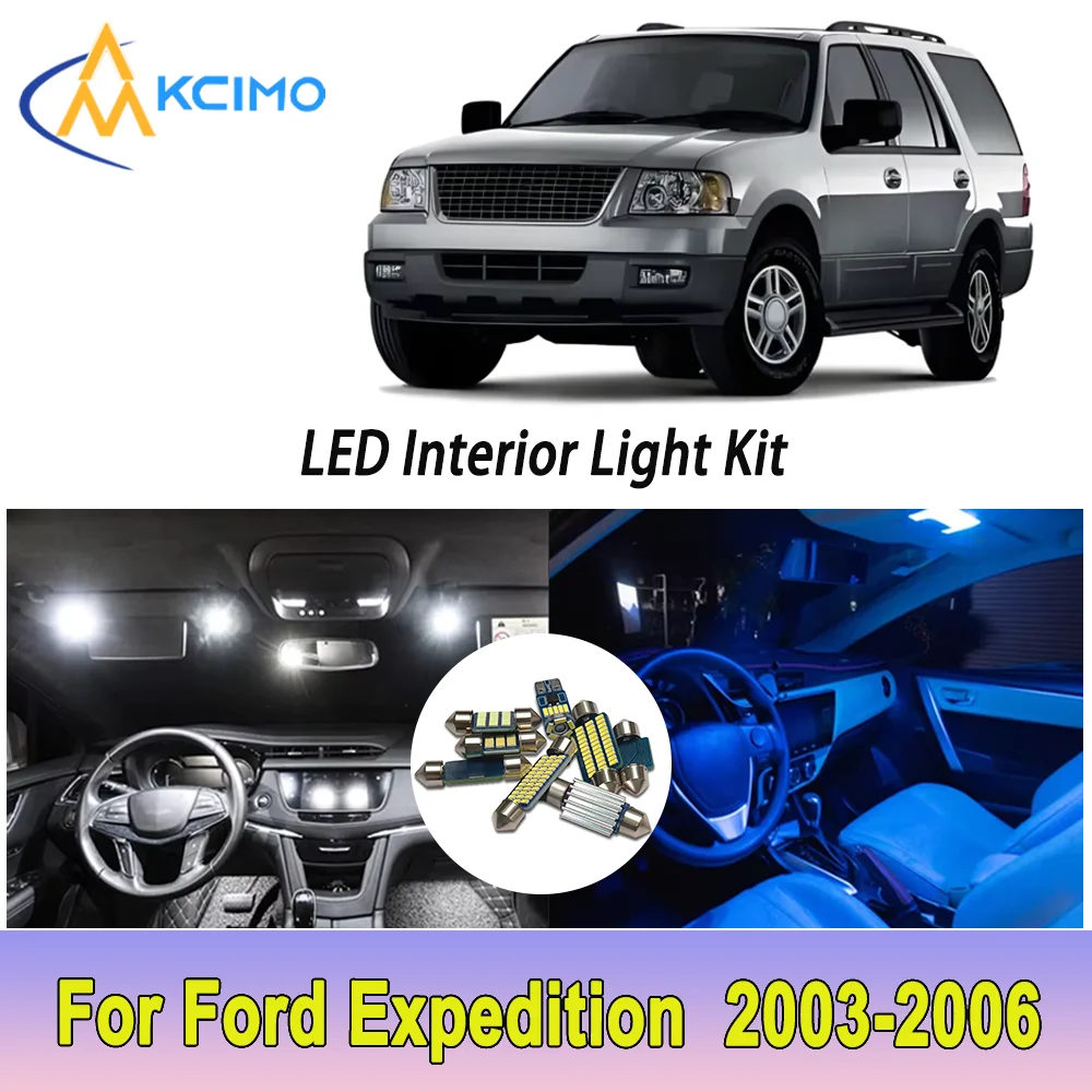 

New Light Bulb For Ford Expedition (2003-2006) Premium Bright LED Interior Dome Map Trunk Light Kit Car Led Lamps Canbus Car LED