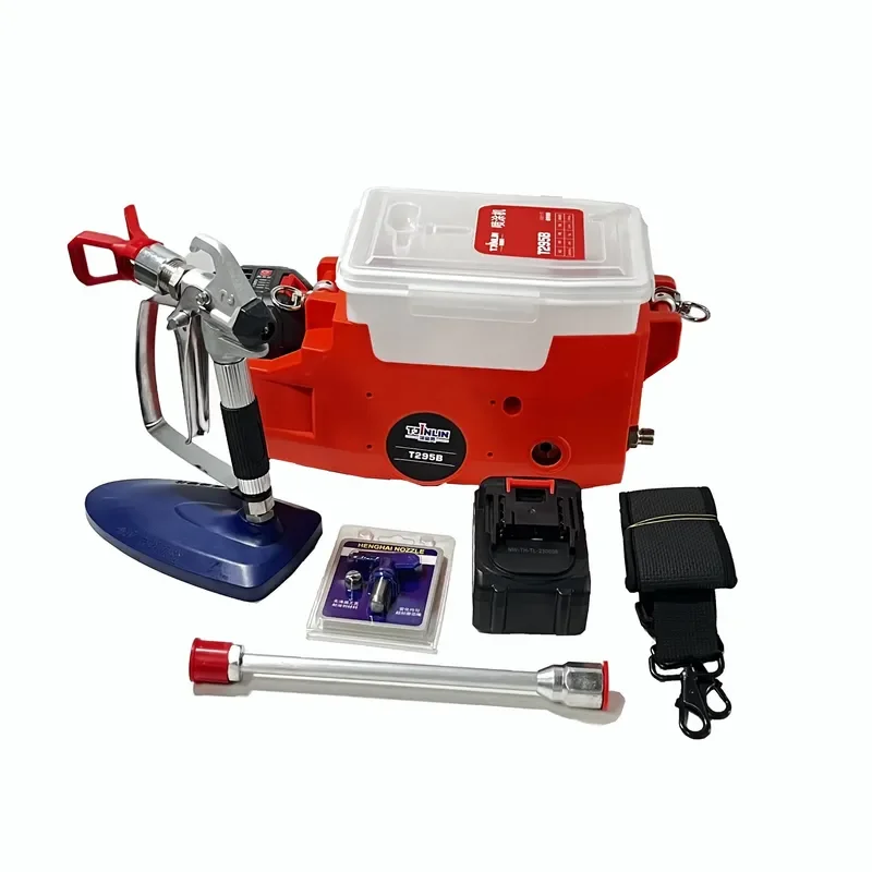 

Electric Airless Spray Machine Lithium Cordless Spraying Strap Sprayer 1.8L Putty Spray Machine