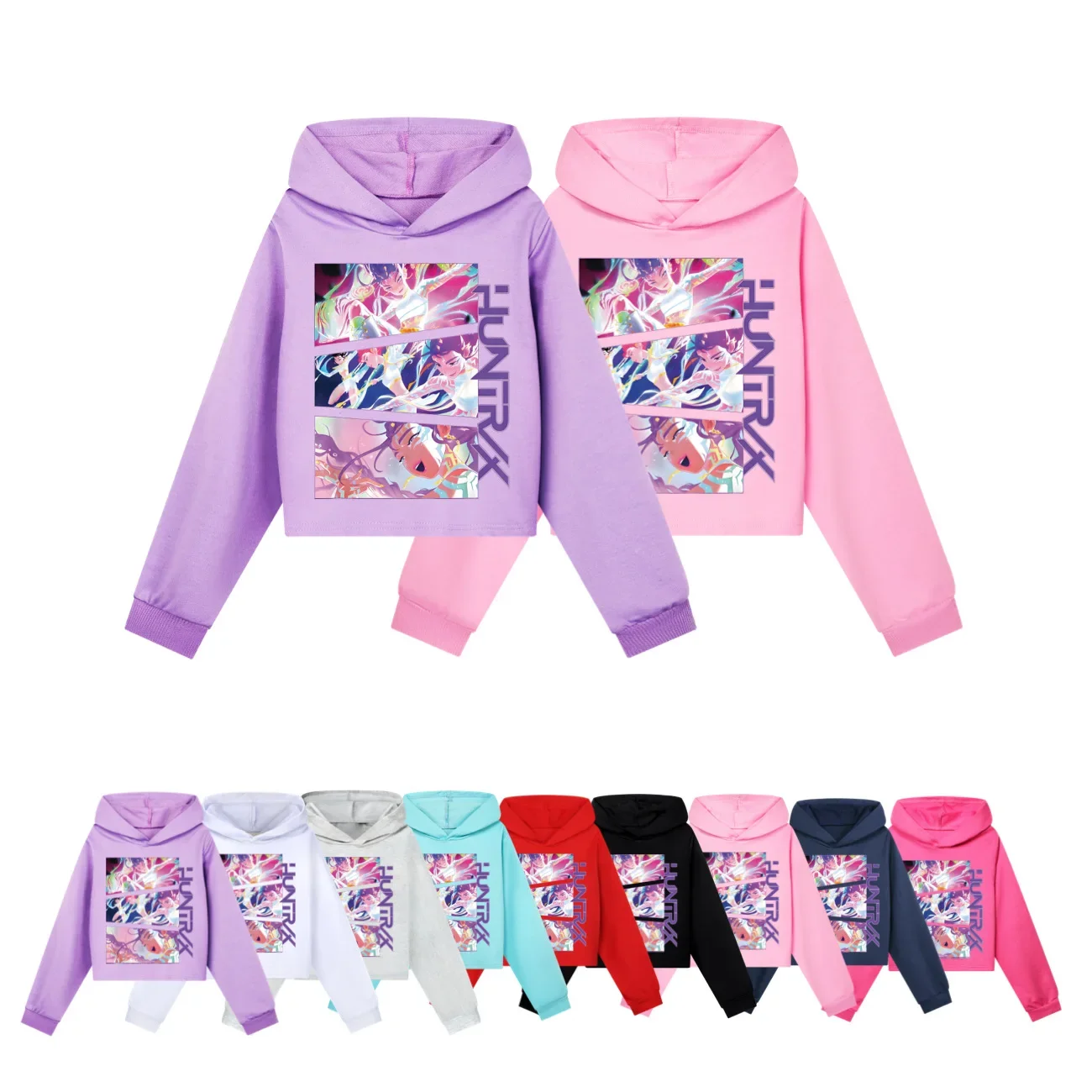 

KPop Demon Hunters Kids Hoodie Cartoon Fashion Clothes Youth Baby Hoody Sweatshirts Teen Girls Autumn Pullover Casual Coats