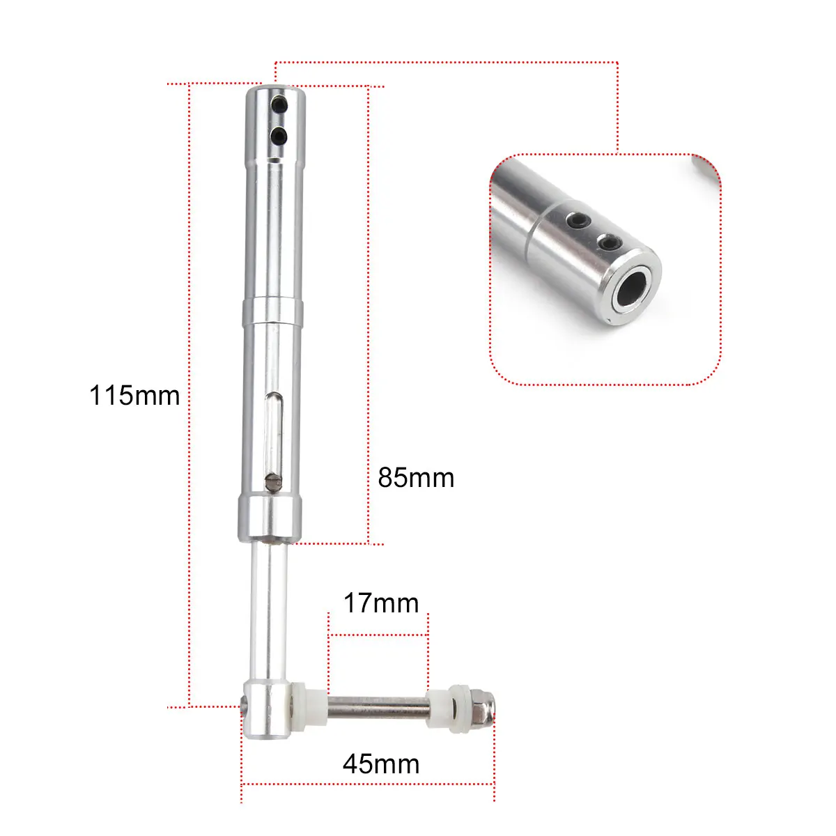 Train d'atterrissage antivibration XAERO ф5xD4mmx115mm-alliage d'aluminium pour avions RC de classe 40-60-matre absorbant les chocs