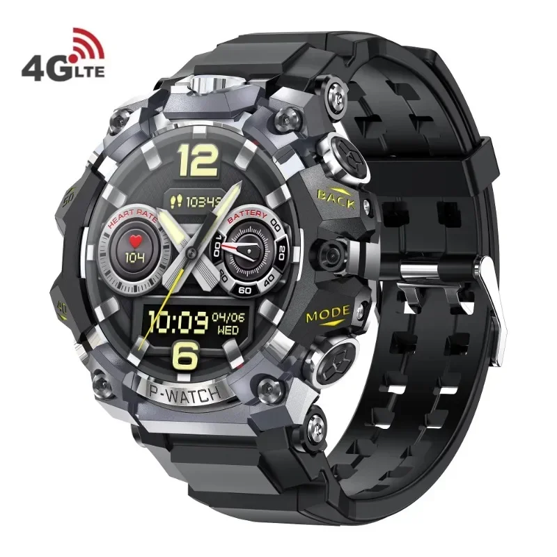 

2025 4G Android Smart Watch Q668 Heart Rate GPS Navigator Amoled Screen 1150mah Big Battery IP68 Waterproof Men Sport Smartwatch