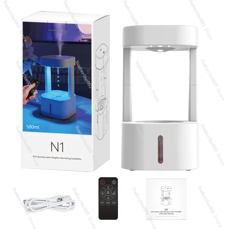 humidificateur-anti-gravite-a-goutte-d'eau-atomiseur-a-refoulement-d'eau-anti-gravite-lumiere-de-nuit-led-coloree-telecommande