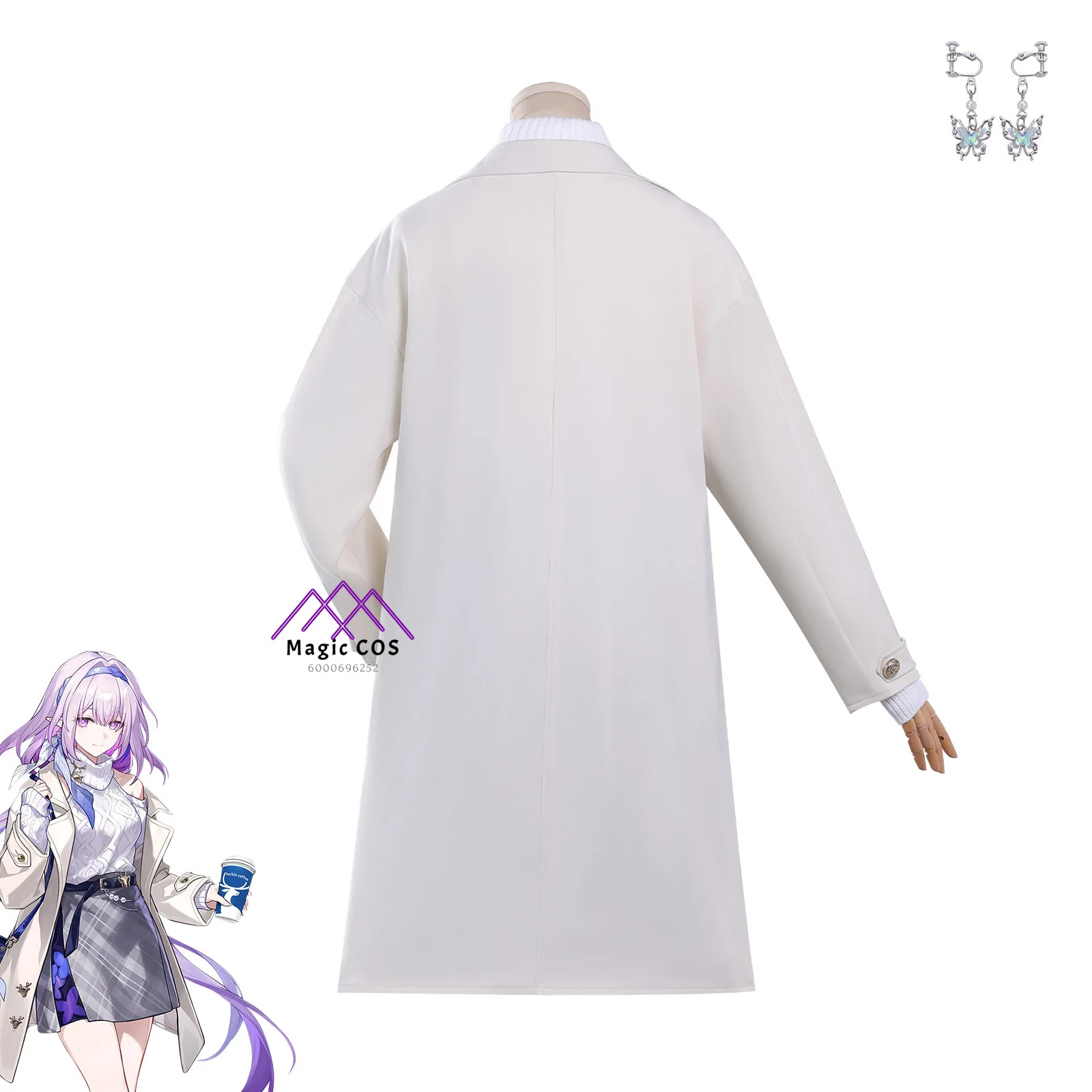 أفضل لعبة هونكاي: ستار رايل X Luckin Coffee أزياء تنكرية أنيمي Phainon/Castorice لعب الأدوار الزي الرسمي للرجال والنساء Comic Con