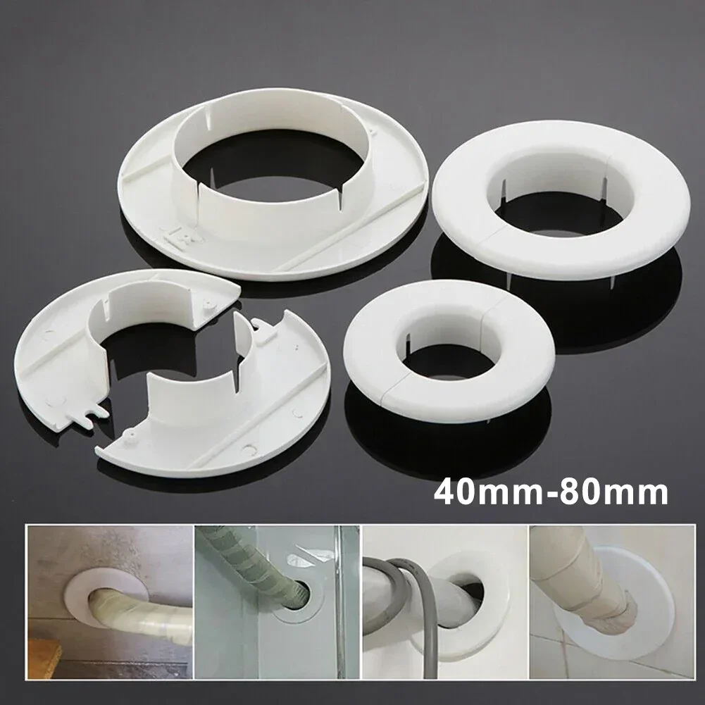 Cover Rosettes Cover Rosette Cable Entry Cable Passage 40-80mm Hole Cover Air Conditioning DIY Parts Household Supplies