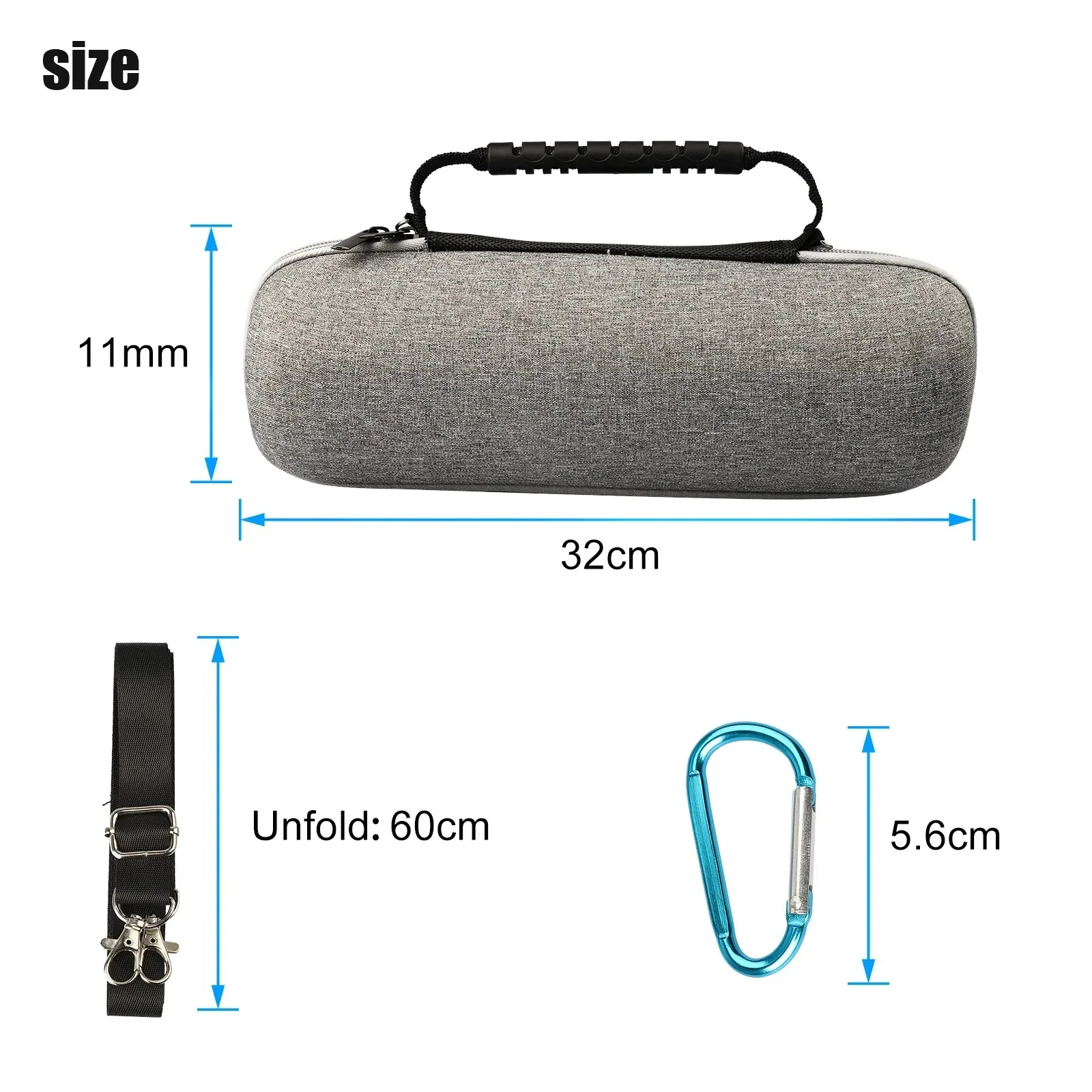 Bluetooth Speaker Protective Case Cover For JBL Charge 5 Wireless Speaker Accessory Waterproof Hard EVA Carrying Bag Storage Box