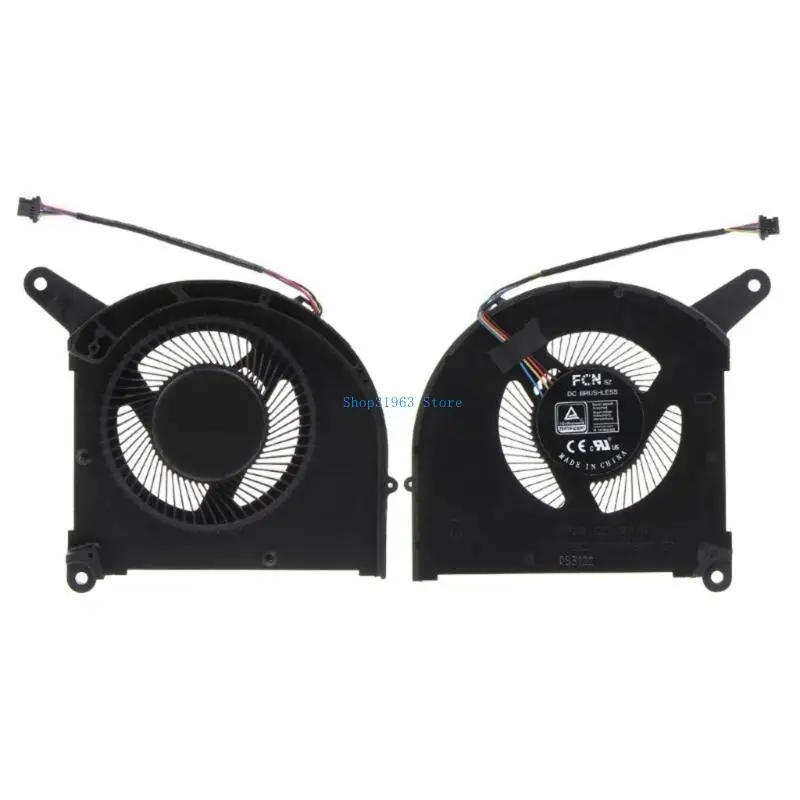 

L4MA Notebbook CPU Охлаждение вентиляторы 12V 1A 4PIN RADIATOR GPU для Gigabyte 16 17 Ye5
