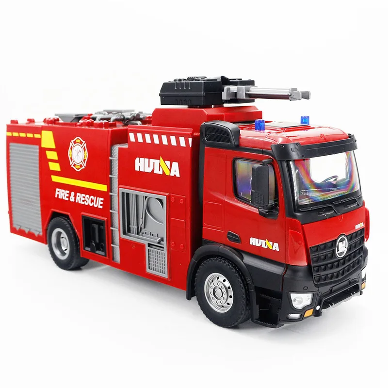 Huina 1562 Fire Truck Engineering Car Fire Truck Remote Control Electric Vehicle Simulation Water Spraying Children\'s Toys Gift