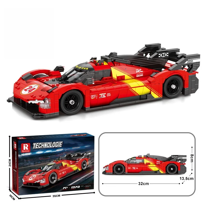 

Набор для сборки суперкара из 1370 деталей: высокосложная модель гоночного автомобиля, универсальная развивающая игрушка-головоломка для детей, роскошный подарок