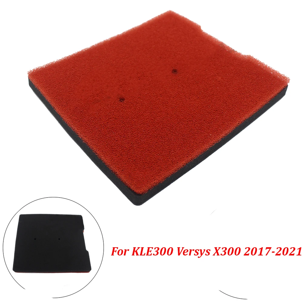 

For Kawasaki KLE300 Versys X300 2017-2021 Motorcycle Replacement Air Intake Filter Sponge Air Filter Foam Cleaner Element