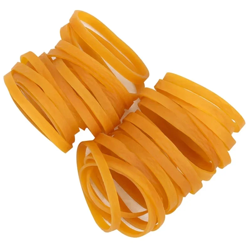 Yellow Elastic Rubber Bands Widening and lengthening Home School Office Industrial Stretchable Sturdy Rubber Rings