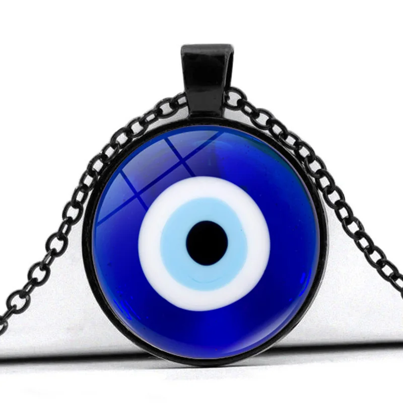 Devil's Eye Necklace New Sty Vintage Turkish Blue Evil Eyes Pendant Choker Lucky Party Jewelry For Unisex Couples Exchange Gifts