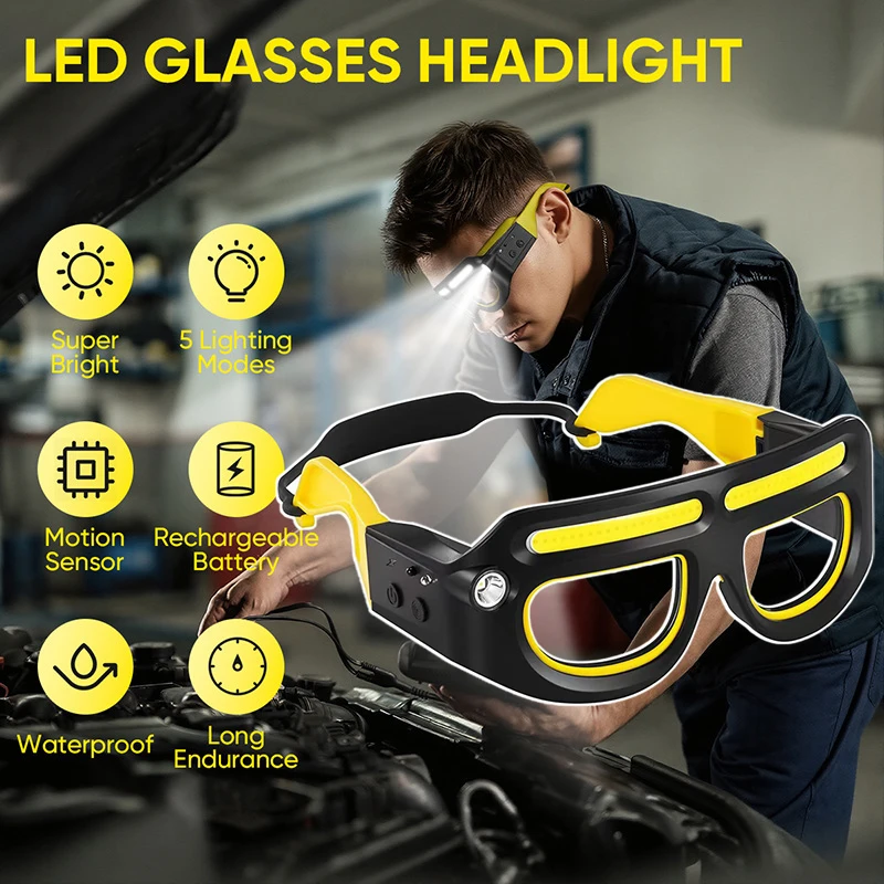 

Высокоинтенсивный налобный фонарь/рабочий фонарь для езды на велосипеде на открытом воздухе и ночной рыбалки, ветрозащитный налобный фонарь