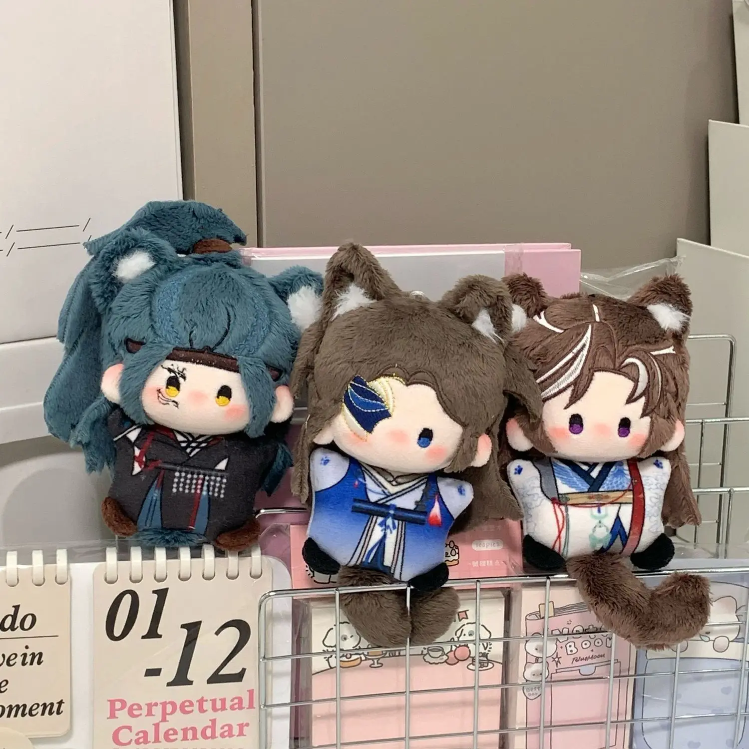 10 سنتيمتر لعبة رماد المملكة Zuo Ci Yuan Ji Sun Ce ليو بيان فورونج أفخم أنيمي المفاتيح قلادة القطن بلوشي هدايا عيد الميلاد #2