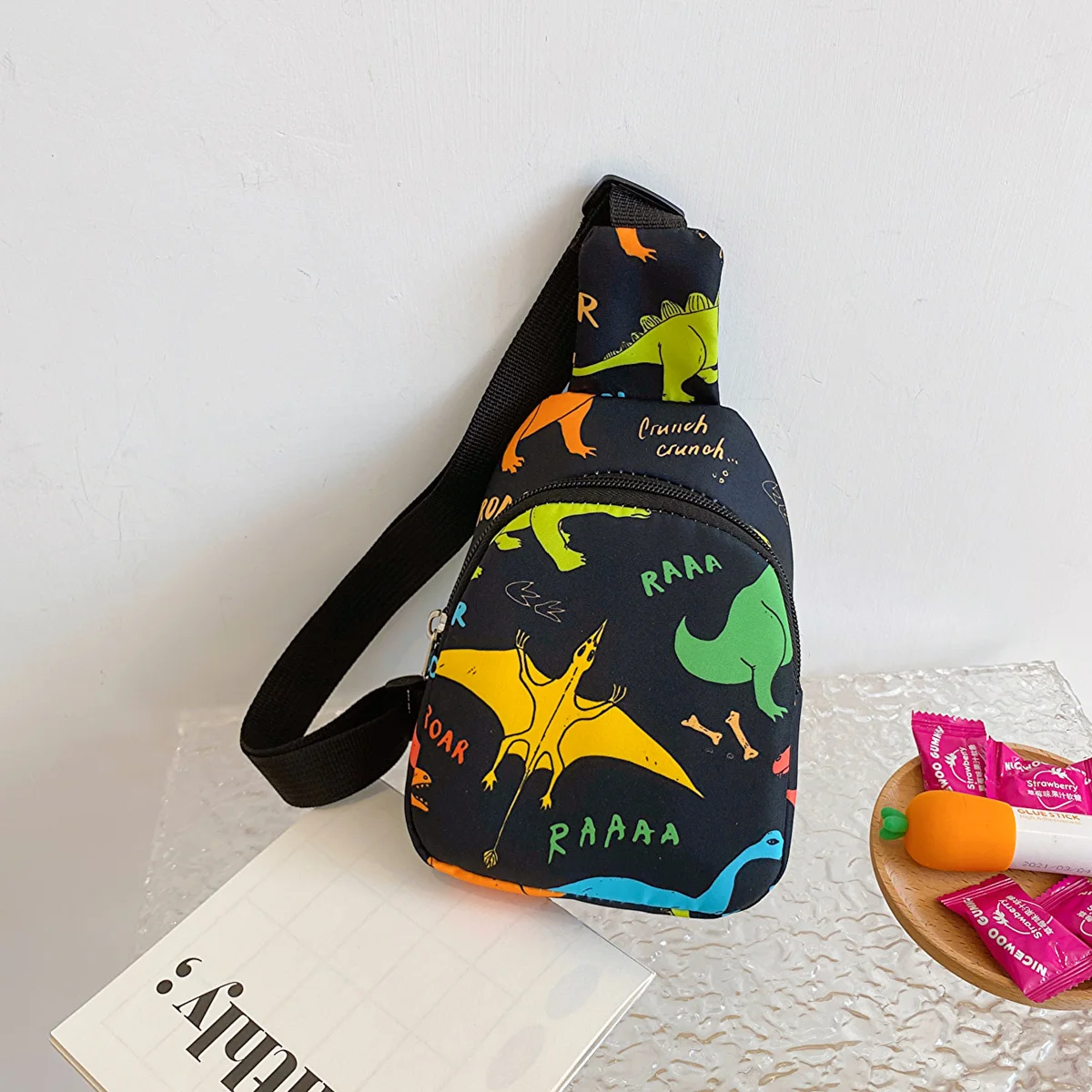 

Kid Waist Bag For Girl Boy Cute Cartoon Dinosaur Chest Bag Children Belt Bag Money Pouch Baby Zipper Waist Pack Bum Bag