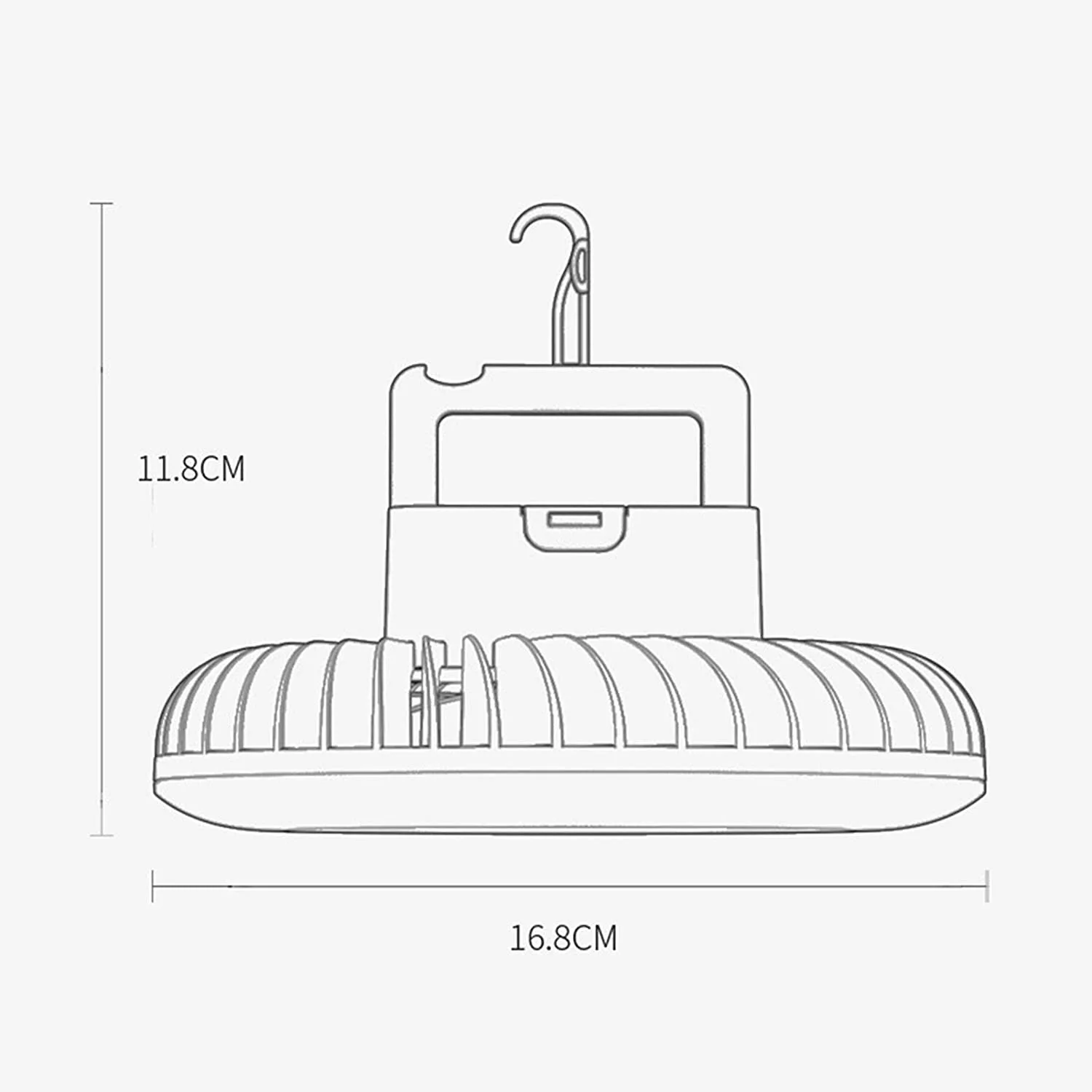 Отлично! Портативный вентилятор для кемпинга со светодиодной подсветкой USB, перезаряжаемый вентилятор с батарейным питанием для аварийной помощи в автомобиле-палатки
