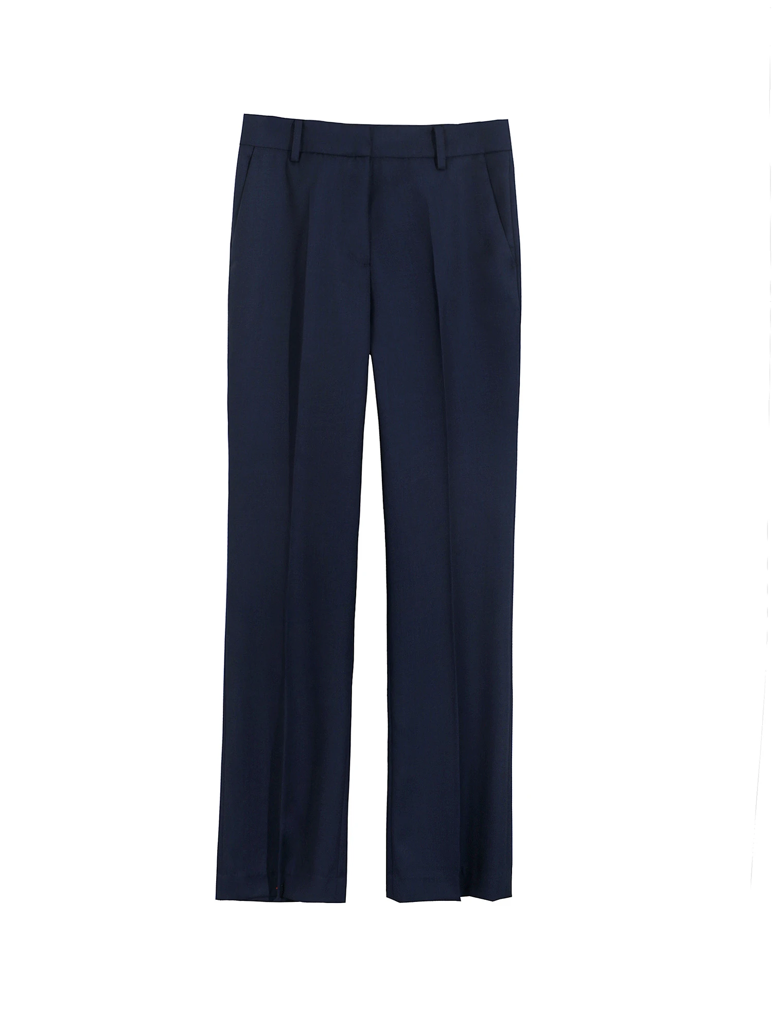 Pantalon droit en laine bleu OFFIY Ele Briti, pantalon formel professionnel pour femmes, printemps début 2026