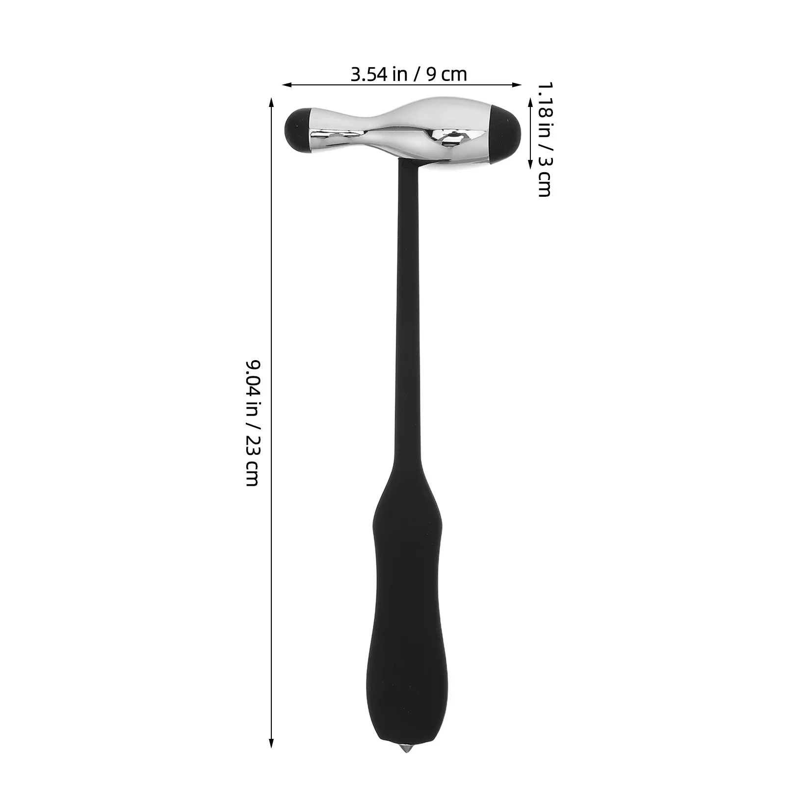 2Pcs Reflex Hammer Round Head Ergonomic Handle Clinic Neurological Percussion Tool Accurate Deep Tendon Testing