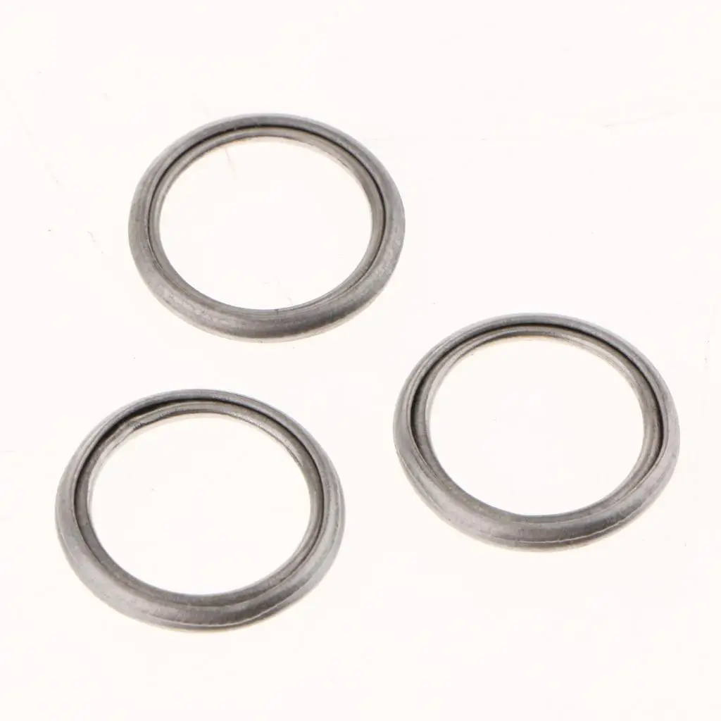 Oil Drain Plug Seal Washers 50 Pieces Stainless Iron M14 Crush Gasket Kit Tight Sealing for Auto Engine Oil Pan