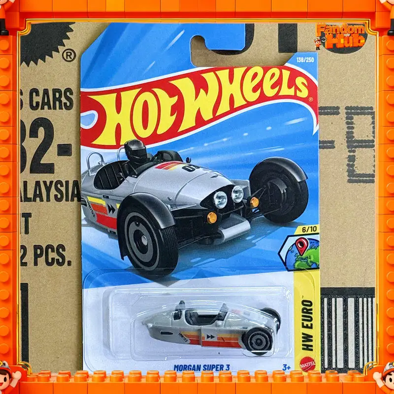 

Genuine Hot Wheels 2026 F Batch Morgan Super 3 Flame Design 1:64 Scale Alloy Die-Cast Car Model Collectible Toy Vehicle