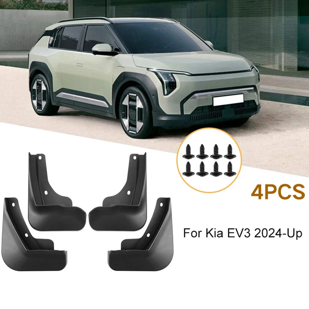 

4 шт. для KIA EV3 2024-Up брызговики брызговики брызговики крылья автомобильные брызговики автомобильные аксессуары интерьер