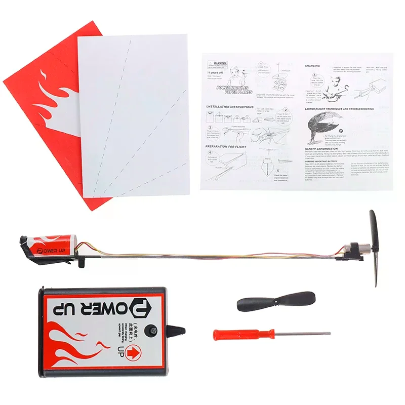 Airplane Rc Folding Paper Model DIY Motor Power Rc Plane Kids Toy Airplane Model