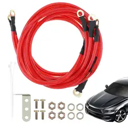 Grounding Wire Kit for HKS Universal 5 Point Car Earth Ground Cables High Performance Improve Power JDM Racing Blue Purple Red