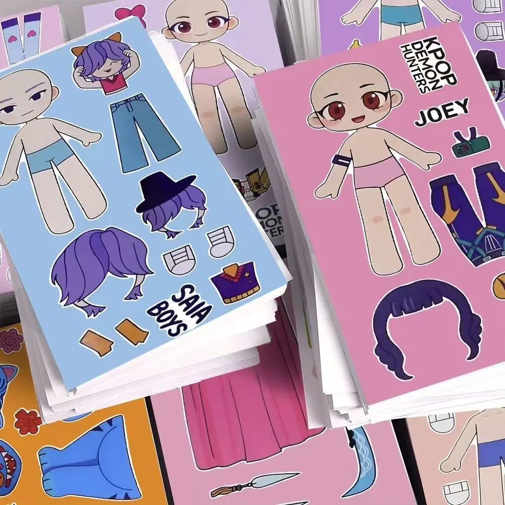 5/10pcs KPop Devil Hunter Cartoon DIY Stickers Bulk Anime Graffiti Stickers, Suitable for Luggage, Computer, Water Bottle