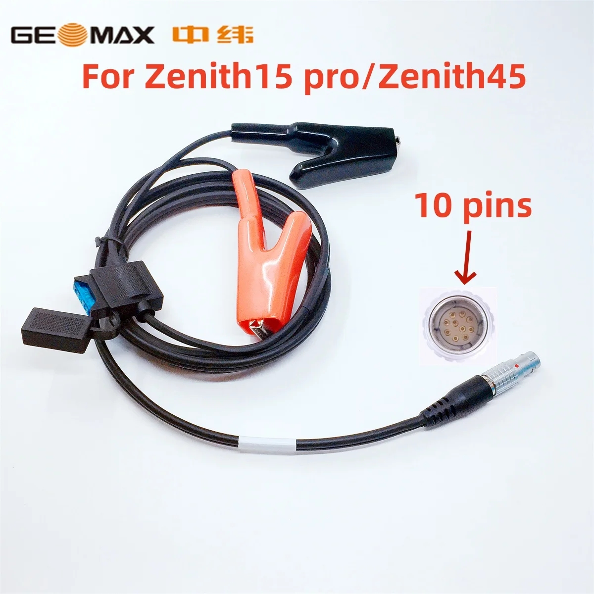 

Power Cable Applicable to GEOMAX GNSS 10-pin for Zenith15 pro Zenith45 GPS RTK to battery