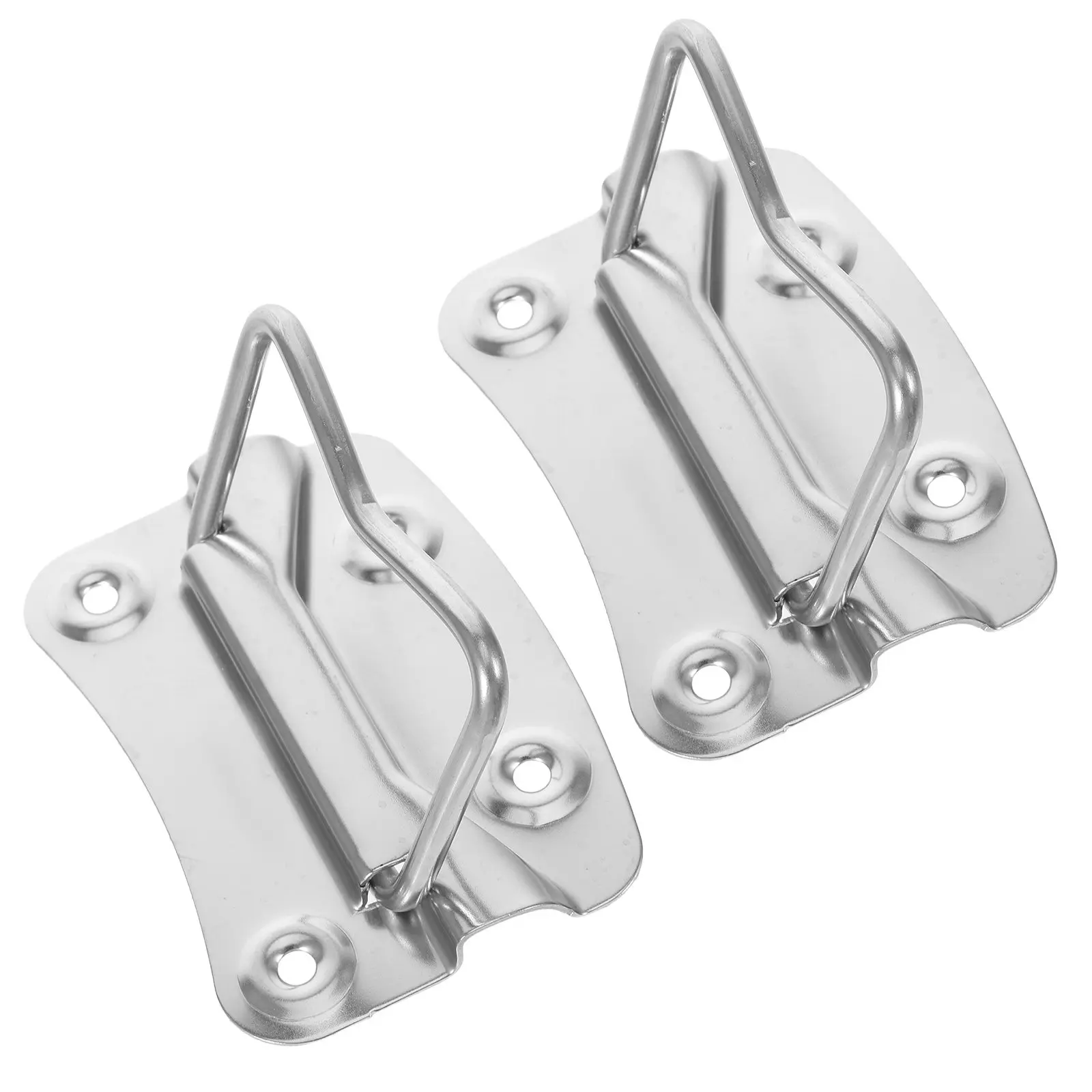 

2pcs Stainless Steel Chest Handles Heavy Duty Folding Pull For Tool Box Jewelry Case Industrial Cabinet Trunk Drawer Storage