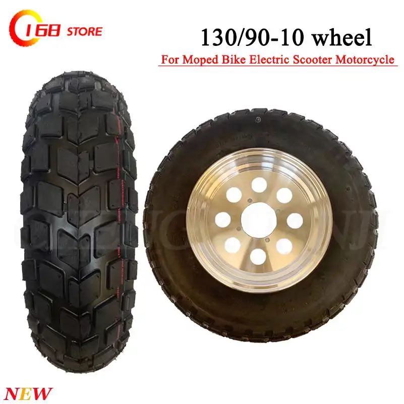 

For motorcycle tire accessories 130/90-10 Inch Electric Scooter Vacuum Tyre With wheel hub Parts Suitable