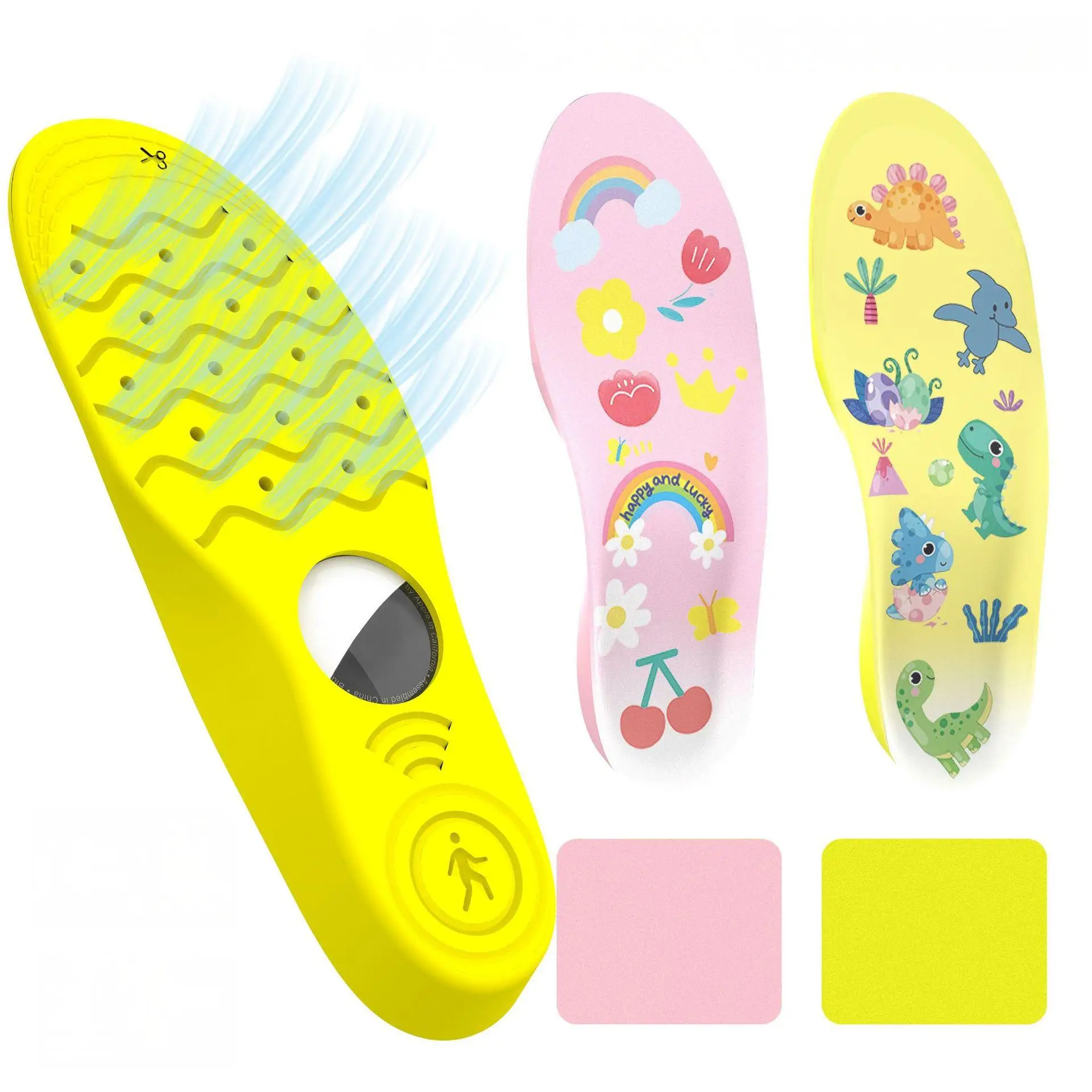 Compatible with Apple AirTag Case Cartoon Insole, Anti-Lost Locator Insole for Kids, AirTag 2 Protective Case