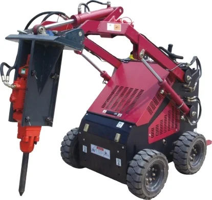 China small 25hp 23hp EPA engine Mini skidsteer loader wheel crawler tracked  with backhoe digger excavator