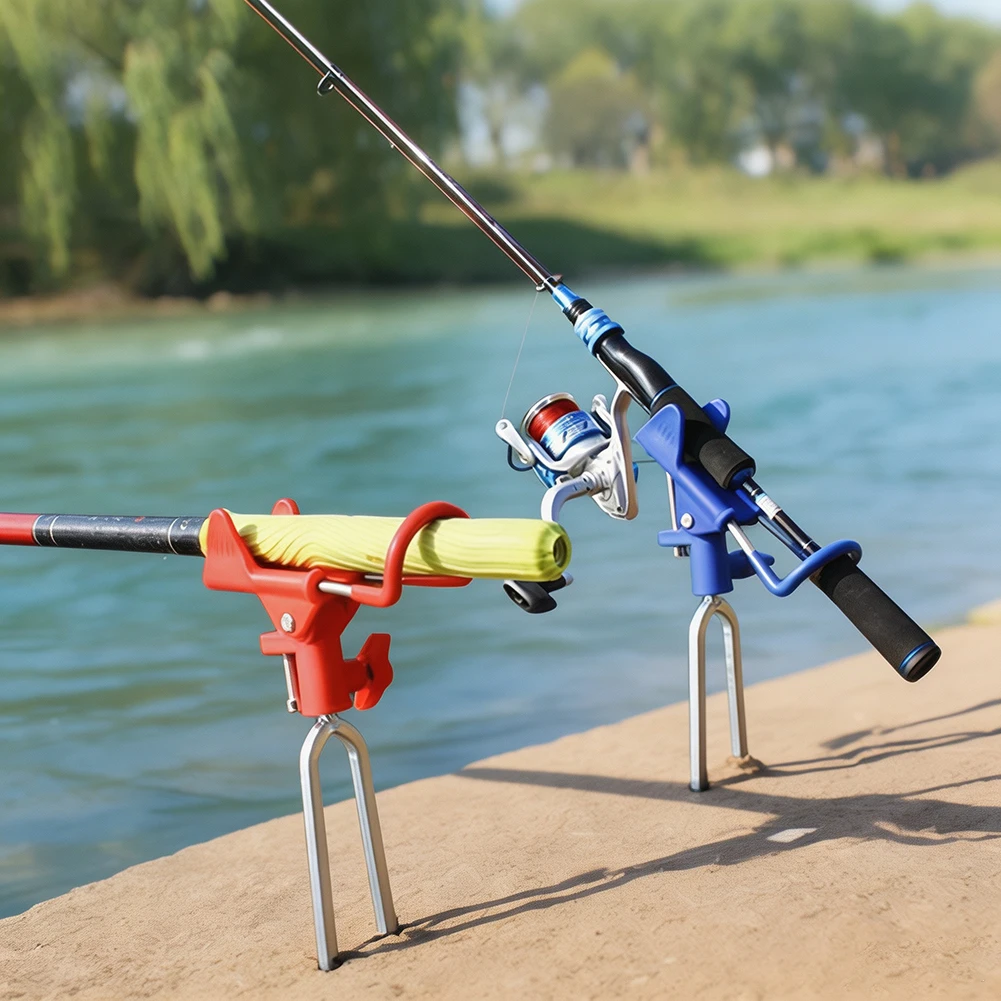 Adjustable Fishing Rod Holder,Heavy Duty Ground Spike Stand Rust Proof Ground Insert Rod Support For Catfishing