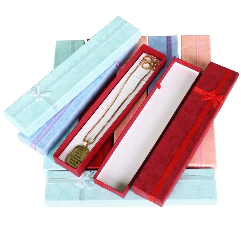 22 Pcs Schmuck Box :10 Pcs Elegante Lange Rechteckige Für Schmuck Präsentation Halsketten & 12 Pcs Assorted Schmuck Für Schmuck D