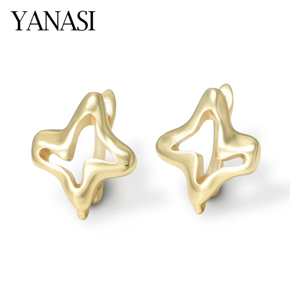 1 Pair French Geometry Smooth Earring Hooks 18K Gold/ Rhodium Plated Clasps For DIY Women\'s Earring Making Supplies Accessories