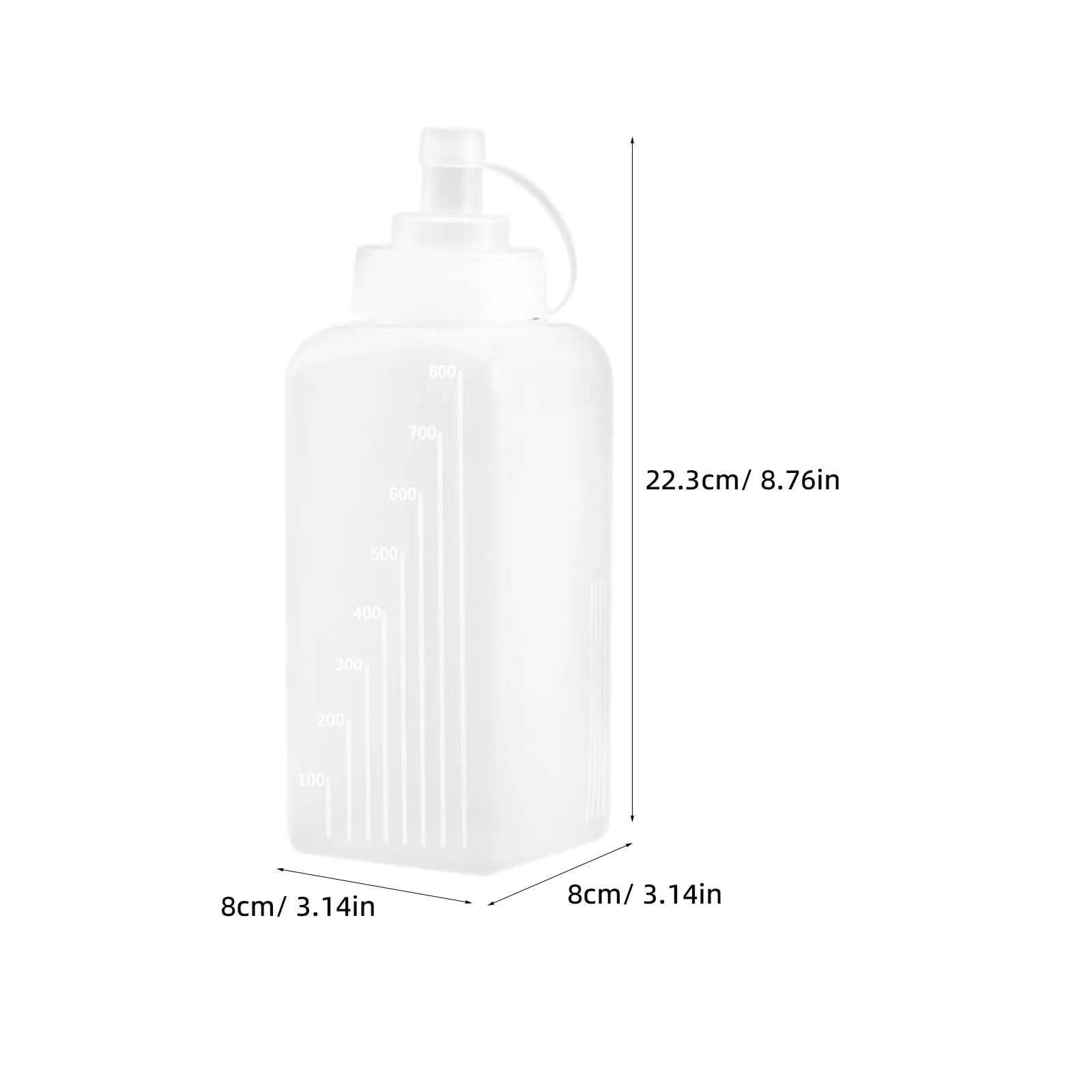 2Pcs Plastic Squeeze Bottles Wide Mouth Leakproof Kitchen Sauce Dispensers for Home Salad Dressing Jam Honey Storage view 2