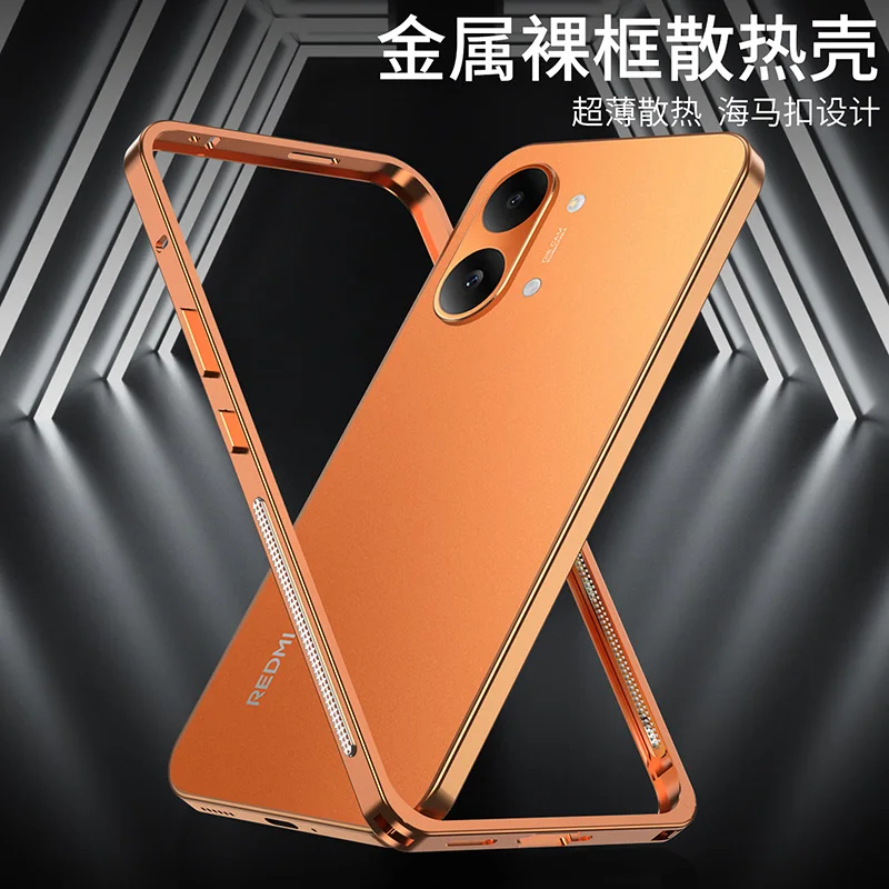 

Роскошный чехол из алюминиевого сплава для POCO X8 Pro Max, противоударный чехол для телефона, металлический бампер, защита камеры, охлаждающая накладка, Funda